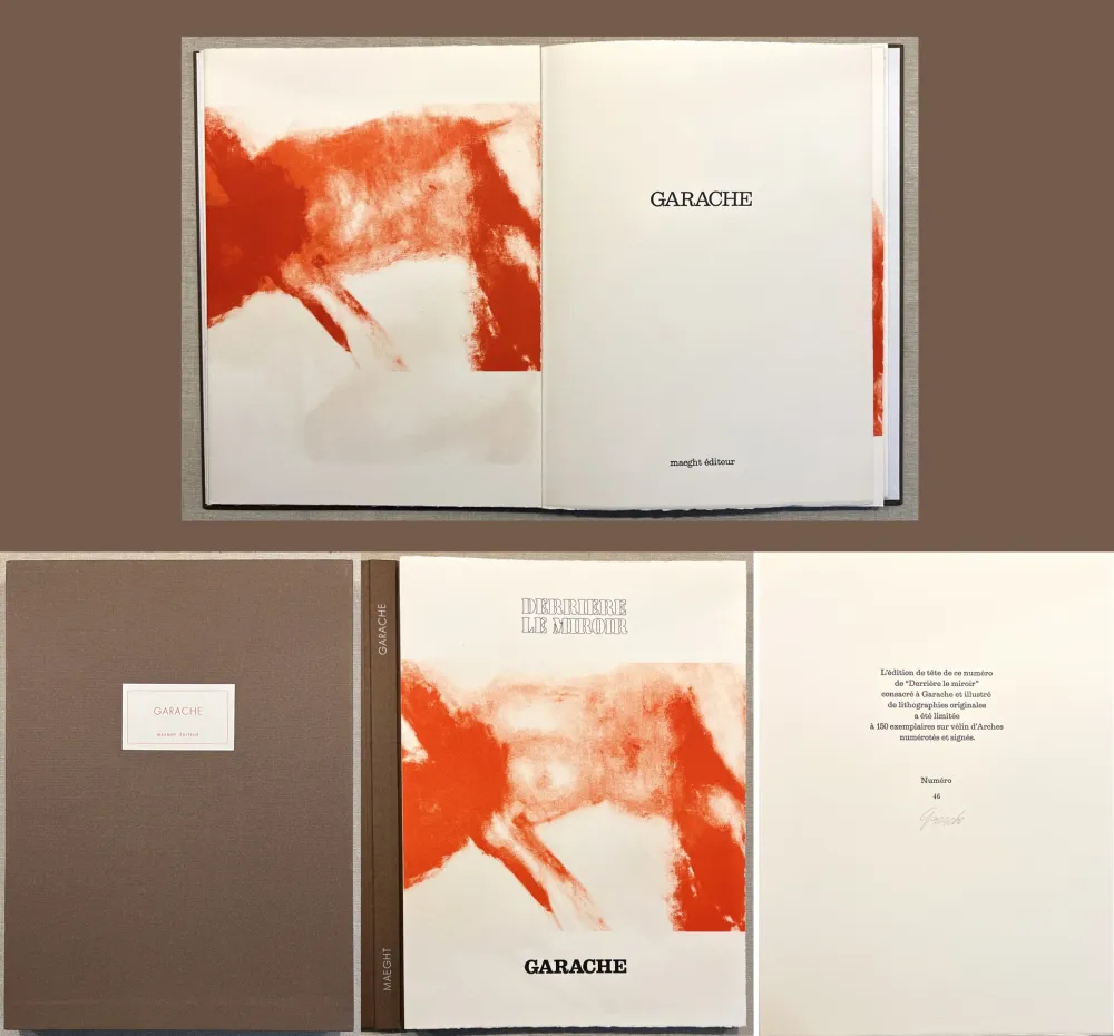 Иллюстрированная Книга Garache - GARACHE. DERRIÈRE LE MIROIR N°222. Février 1977. TIRAGE DE LUXE SIGNÉ..