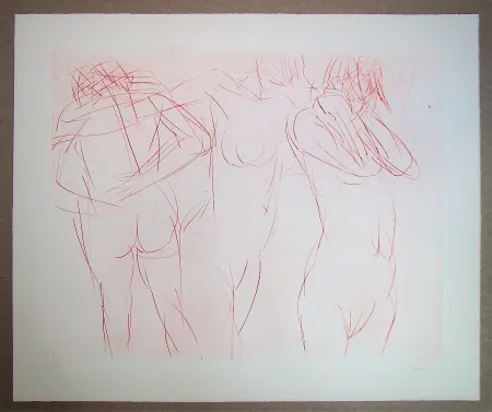 Офорт Garache - Trois actes