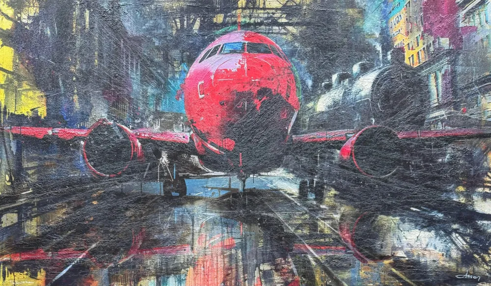 Сериграфия Garos - Inseguendo il futuro