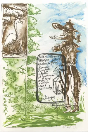 Литография Garouste - Anagramme