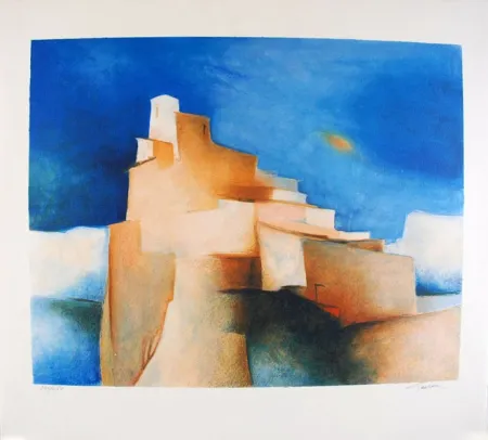 Литография Gaveau - Cité médiévale