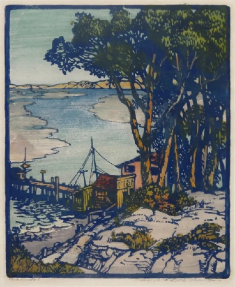 Гравюра На Дереве Gearhart - Fish Market