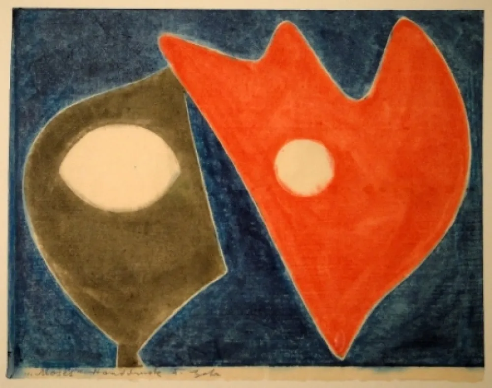 Гравюра На Дереве Gehr - Moses vor brennendem Dornbusch I. 