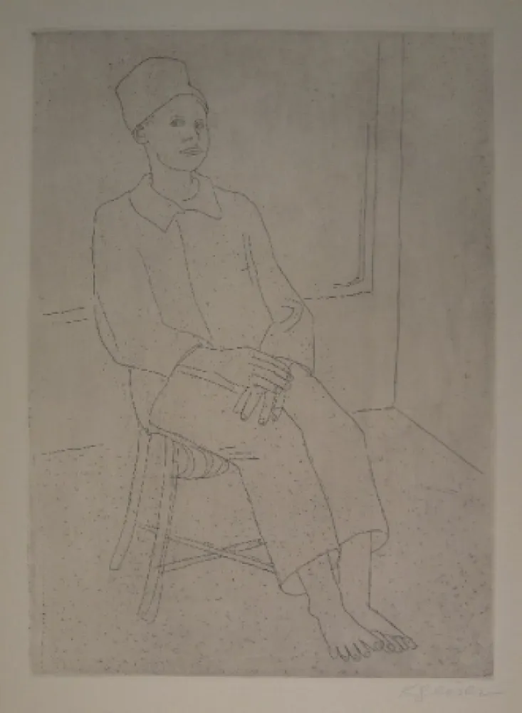 Гравюра Geiser - Daniel mit der Zuavenmütze