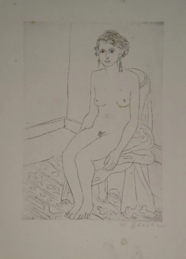 Гравюра Geiser - Sitzende