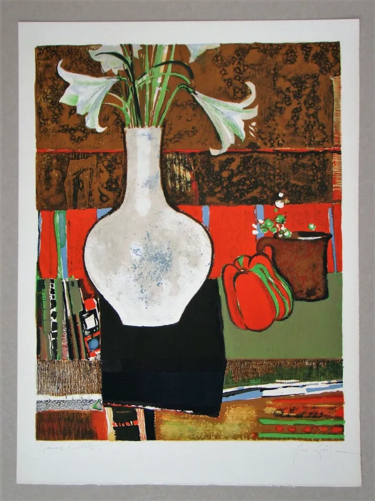 Литография Genis - Le poivron