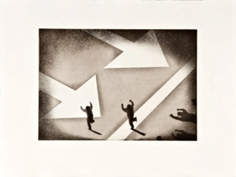 Офорт Genovés - Dirección única