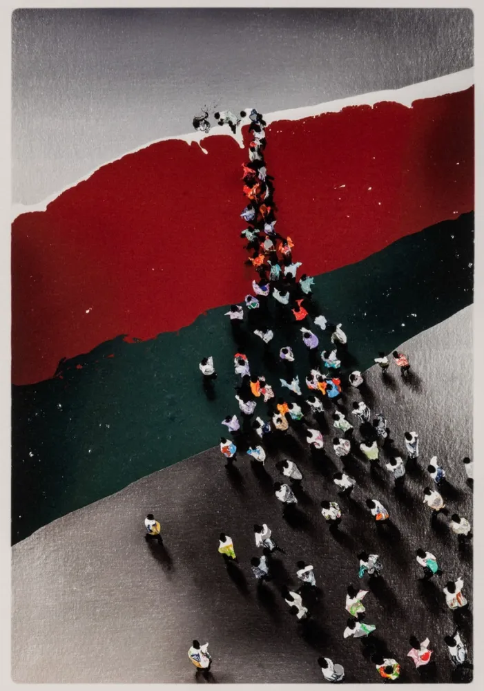 Офорт Genovés - Multitudes