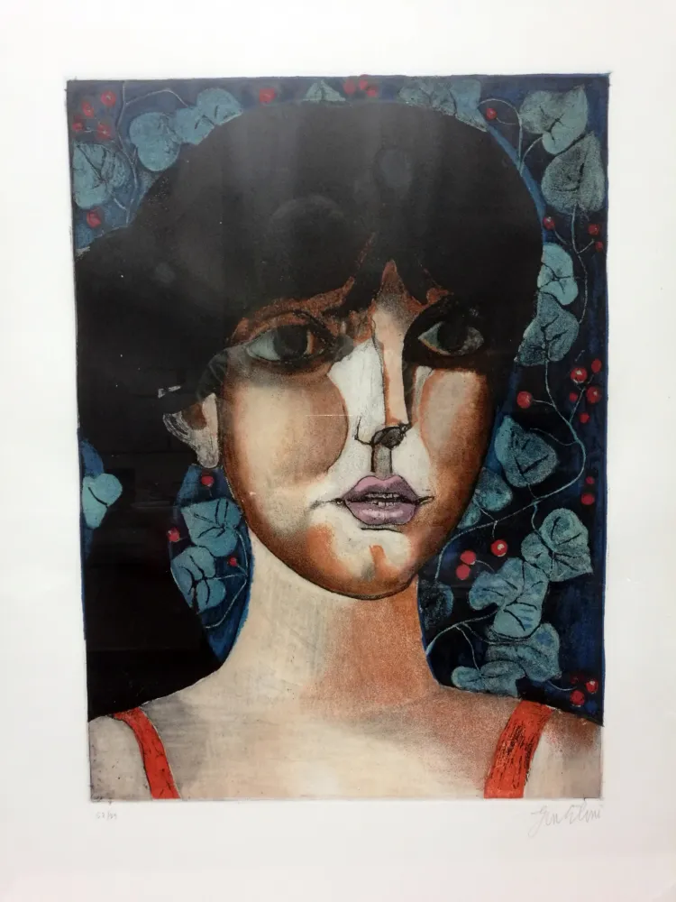 Литография Gentilini - Ragazza