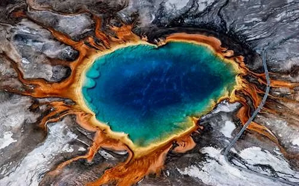 Фотографии Gerster - Grand Prismatic Spring, Yellowstone 1982