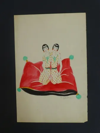 Нет Никаких Технических Gesmar - Les Dolly Sister sur un canapé