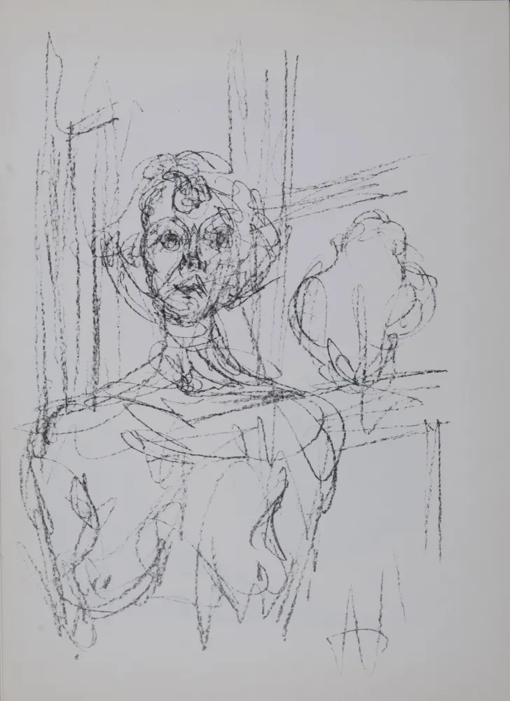 Литография Giacometti - Annette, 1964