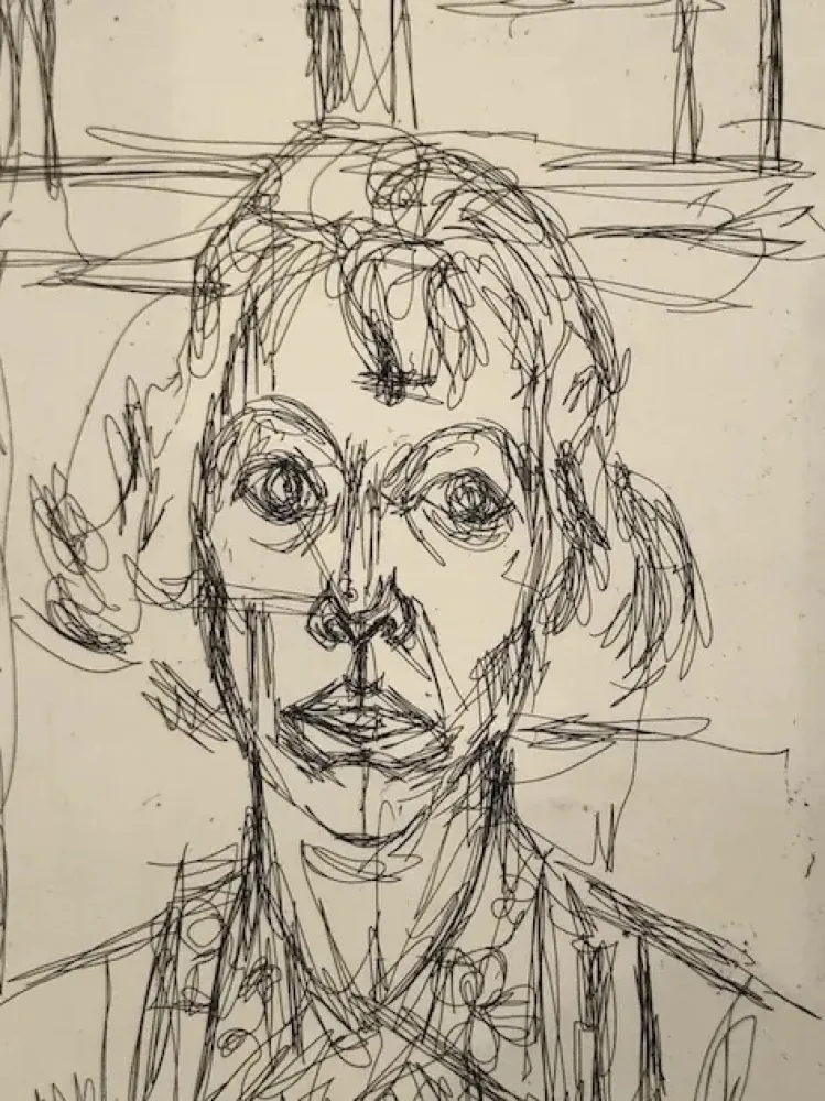 Офорт Giacometti - Annette III