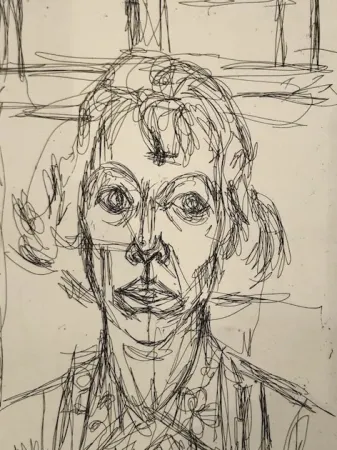 Офорт Giacometti - Annette III