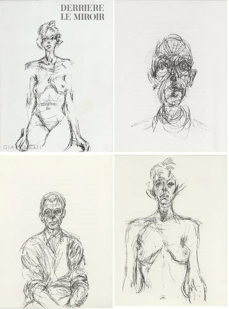 Иллюстрированная Книга Giacometti - GIACOMETTI. DERRIÈRE LE MIROIR N°127. Mai 1961