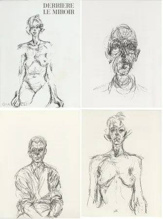 Иллюстрированная Книга Giacometti - GIACOMETTI. DERRIÈRE LE MIROIR N°127. Mai 1961