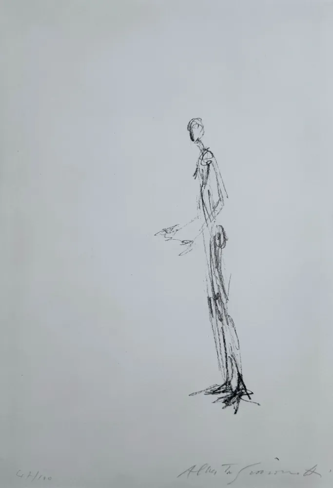 Литография Giacometti - Homme Debout 