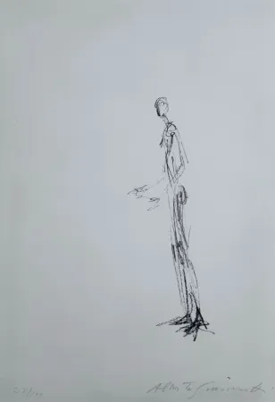 Литография Giacometti - Homme Debout 