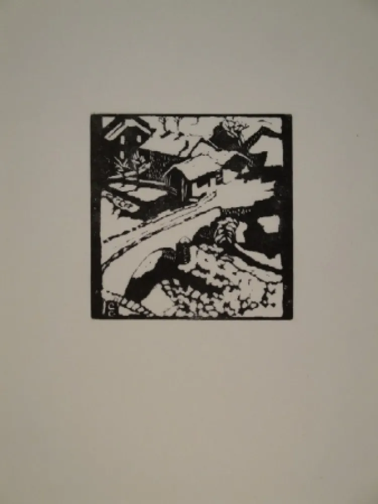 Гравюра На Дереве Giacometti - Il ponte al sole, die Brücke in Stampa