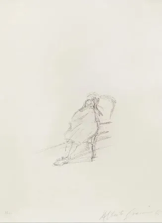 Литография Giacometti - La Mère de l’artiste assise III