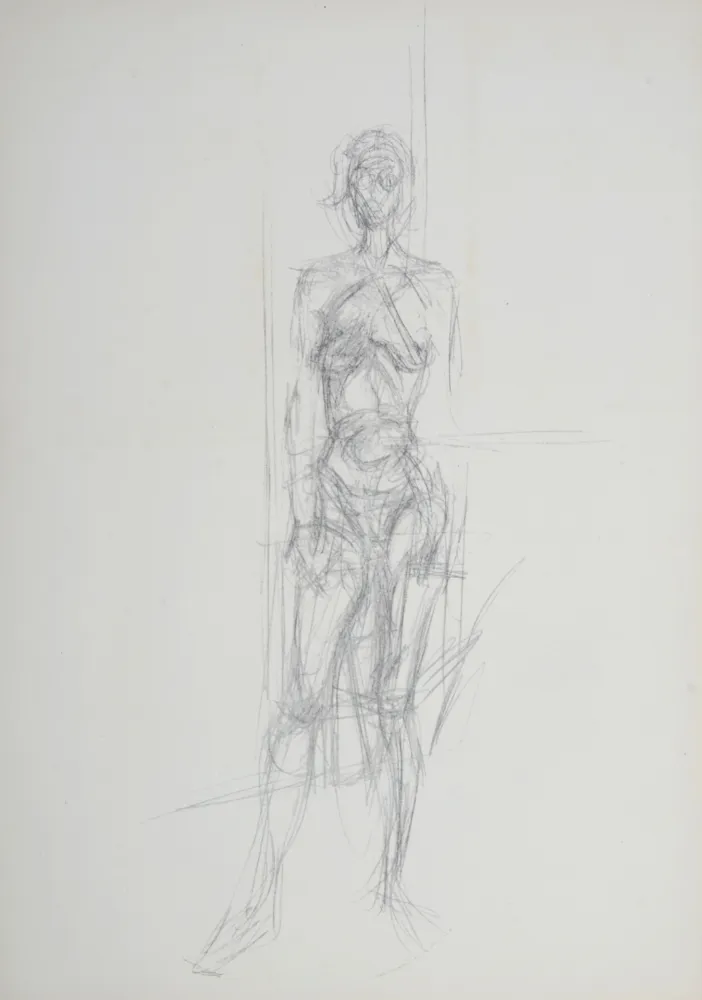 Литография Giacometti - Nu debout, 1954