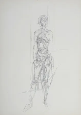 Литография Giacometti - Nu debout, 1954