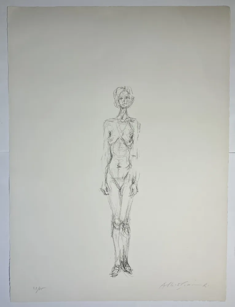 Литография Giacometti - Nu Debout II, 1961