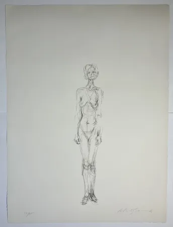 Литография Giacometti - Nu Debout II, 1961