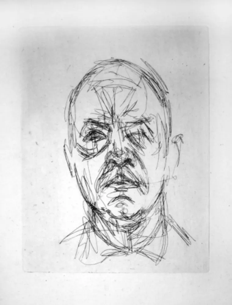 Гравюра Giacometti - Portrait d'Iliazd