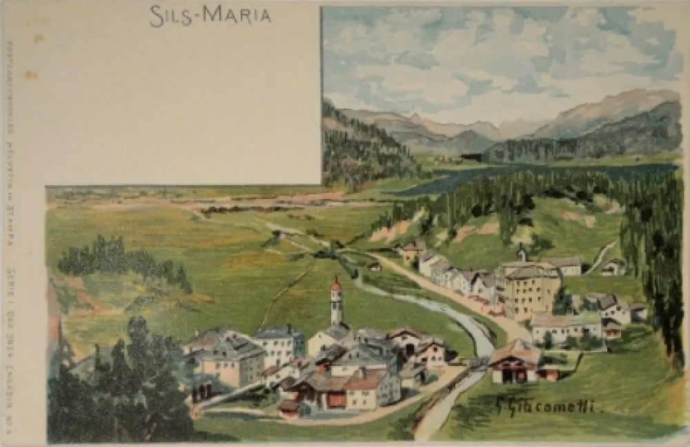 Литография Giacometti - Sils-Maria