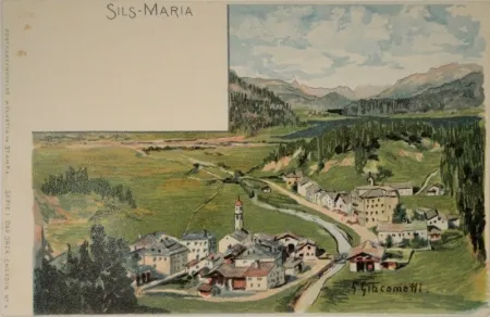 Литография Giacometti - Sils-Maria