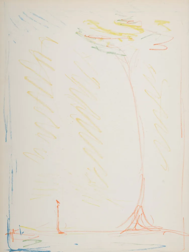 Литография Giacometti - The Tree, 1952
