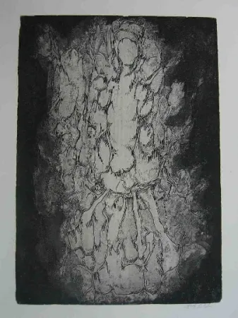 Офорт Gillet - Nymphe des rats