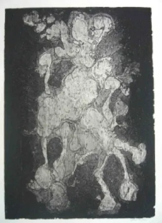 Офорт Gillet - Nymphe des rats