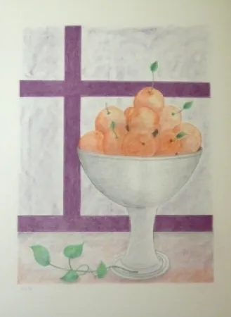 Литография Girona - FRUITERA I FINESTRA