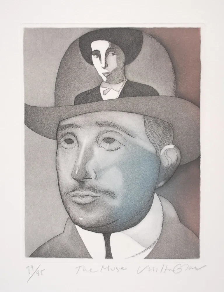 Акватинта Glaser - The Muse - Marie Laurencin, un amour d'Apollinaire