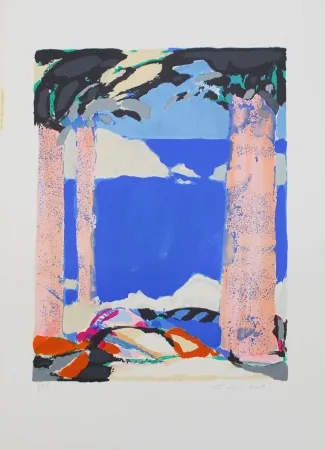 Литография Godard - Symphonie en bleu IV