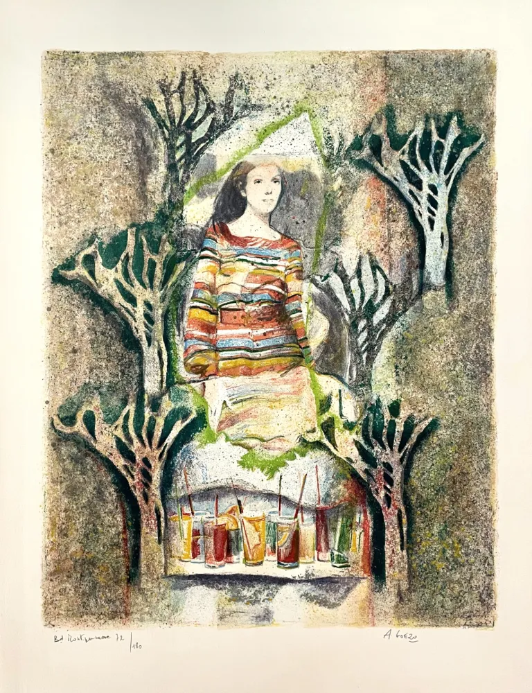 Литография Goezu - Boulevard Montparnasse