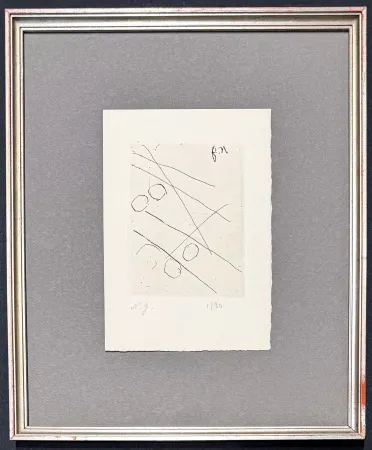 Гравюра Goncharova - Natalia Goncharova (1881–1962) - etching on paper - 1965