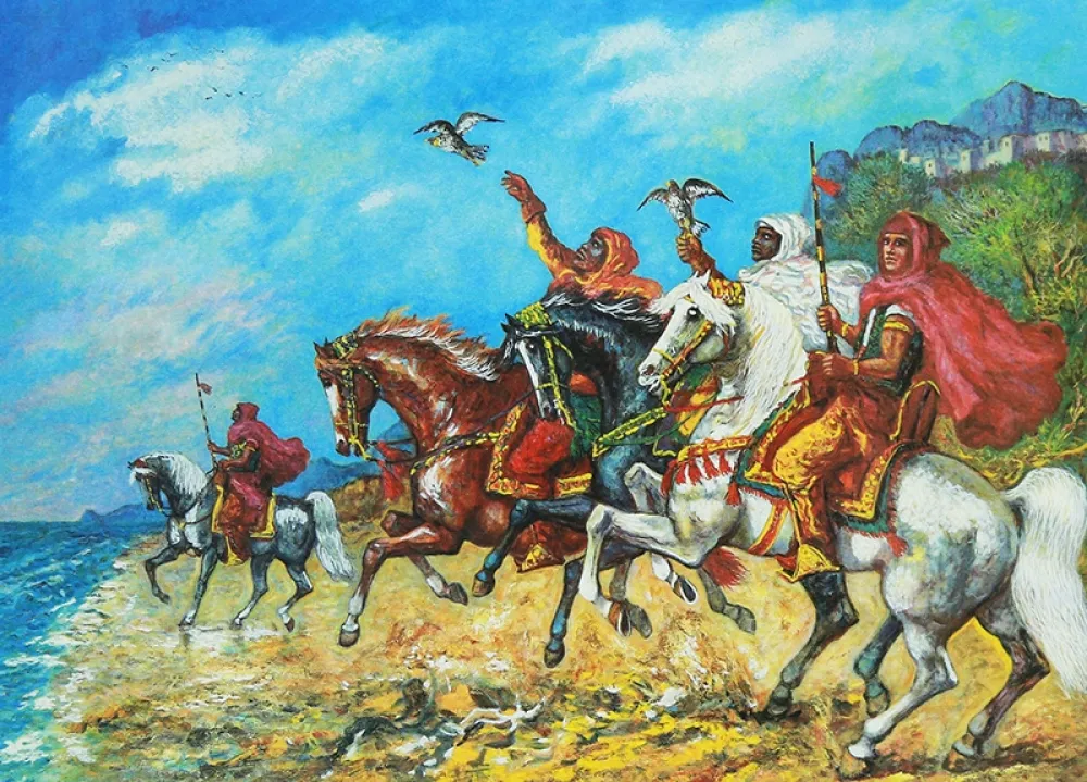 Сериграфия Gonzaga - I FALCONERI