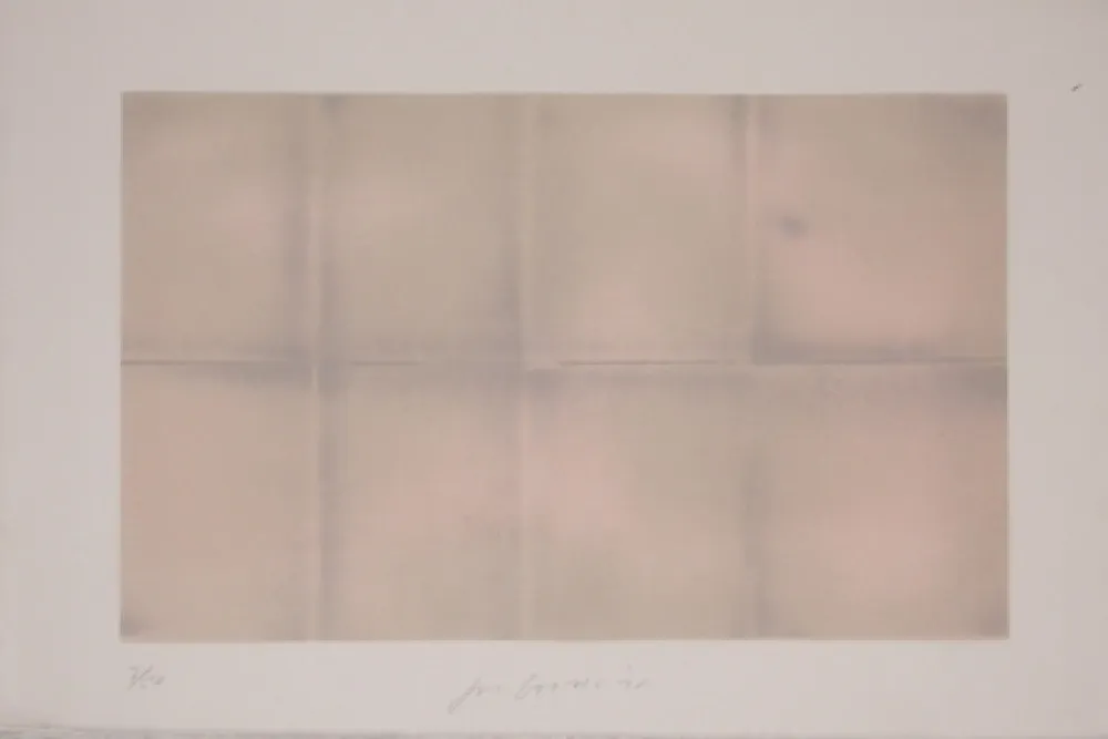 Литография Goode - Grey Folded Clouds - III Pink and Green