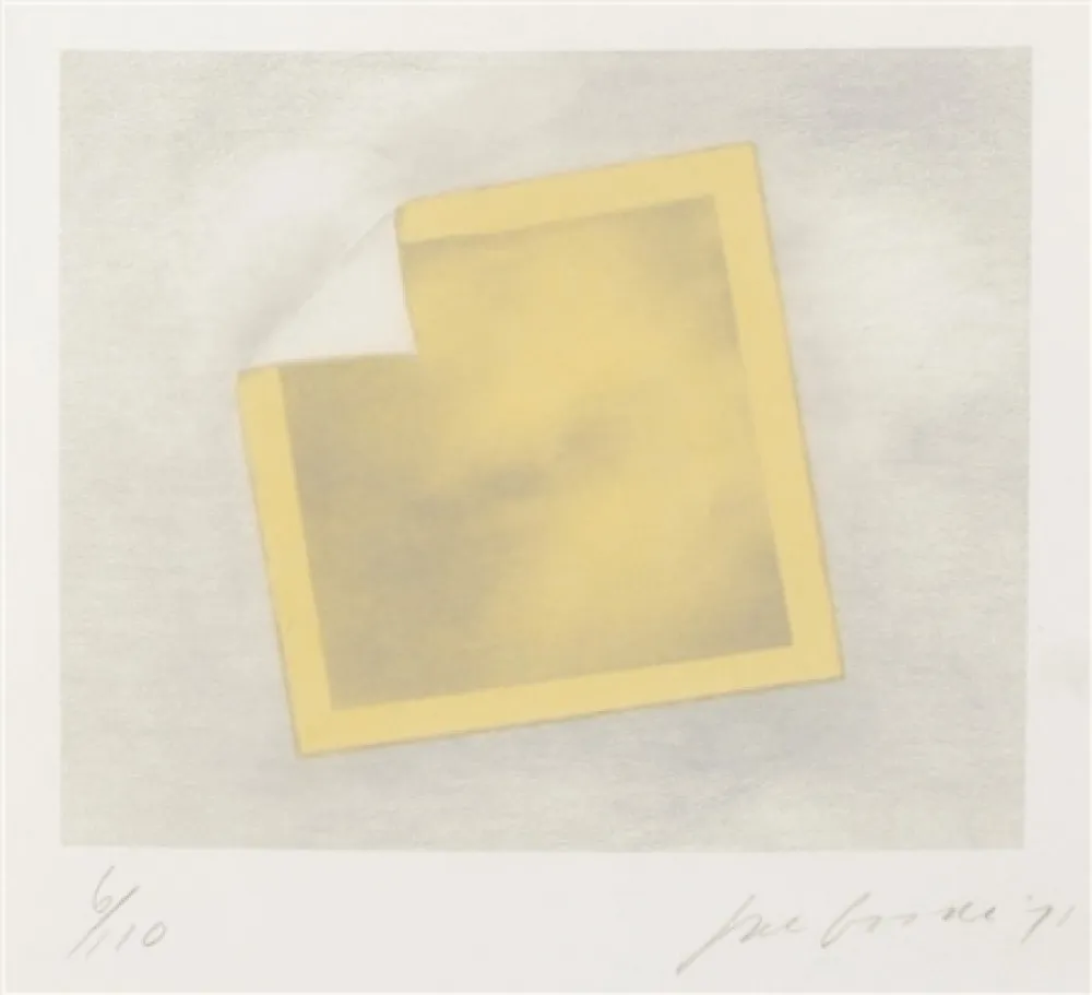 Литография Goode - Untitled (yellow folded photo)