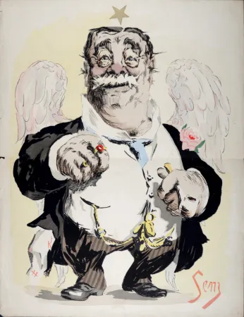 Литография Goursat - Caricature, c. 1890-1920