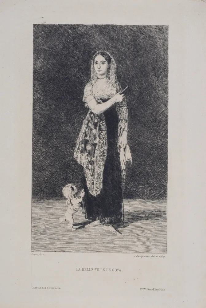 Офорт Goya - La Belle-Fille de Goya