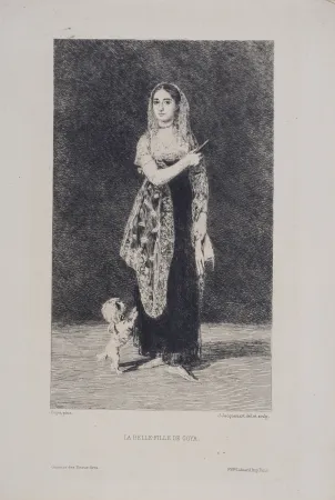 Офорт Goya - La Belle-Fille de Goya