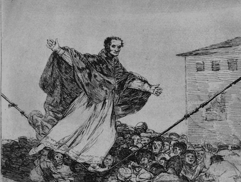 Офорт И Аквитанта Goya - Que rompe al cueda