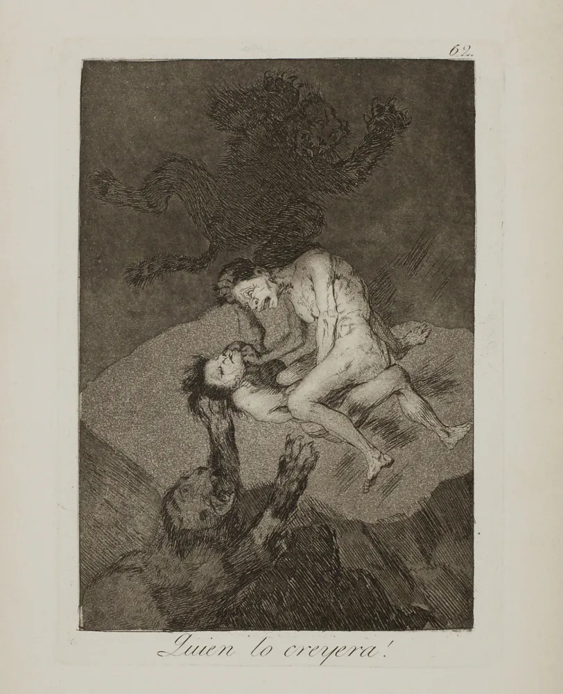 Офорт И Аквитанта Goya - Quien lo creyera !