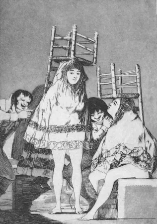 Офорт И Аквитанта Goya - Ya tienen asiento