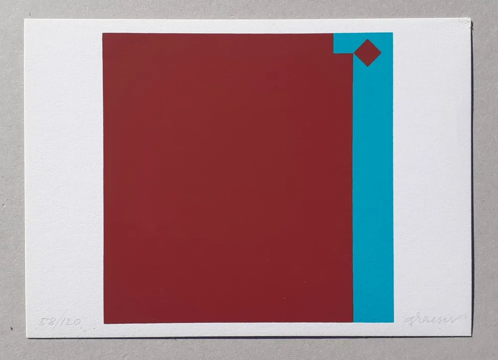 Сериграфия Graeser - Caput Mortuum - Violett Grun 7:1