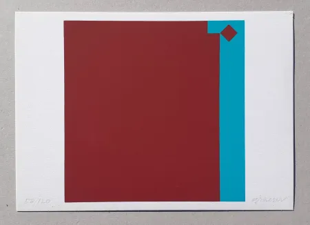 Сериграфия Graeser - Caput Mortuum - Violett Grun 7:1